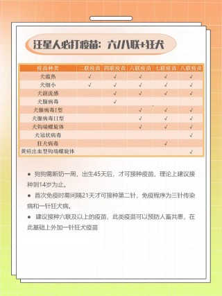 狗狗每年打的疫苗都是什么？狗狗每年打的疫苗都是什么时候打（最新）