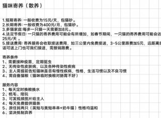 寄养猫咪一天多少钱？寄养猫咪要多少钱（最新）