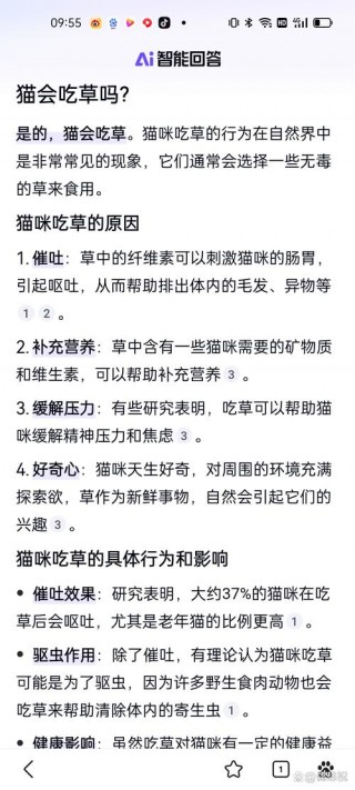 猫咪吃草是怎么回事，（猫吃草是什么问题）