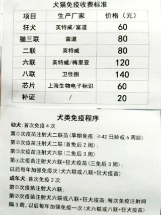 狗狗打疫苗多少钱一针，狗狗打疫苗多少钱一针多久一次啊？