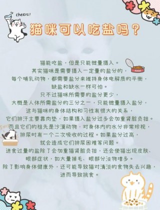 猫咪能吃咸的吗，猫咪能吃咸的吗为什么？