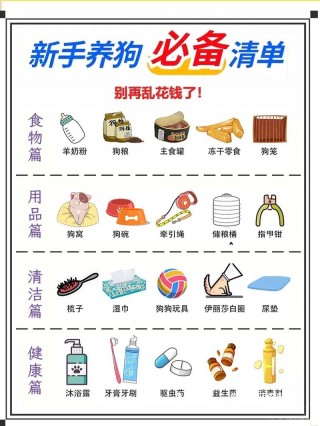 养狗狗需要准备什么，养狗都需要准备什么东西？