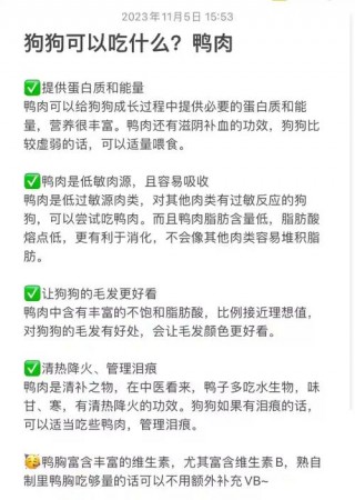 狗狗可以吃鸭子肉吗？狗狗可以吃鸭子肉吗?（最新）