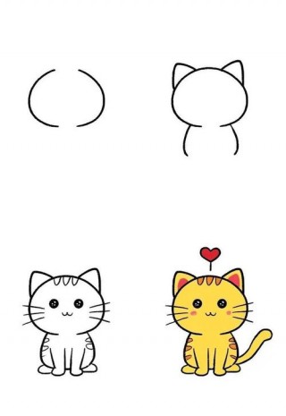 小猫咪怎么涂色？小猫怎么涂颜色才可爱（最新）