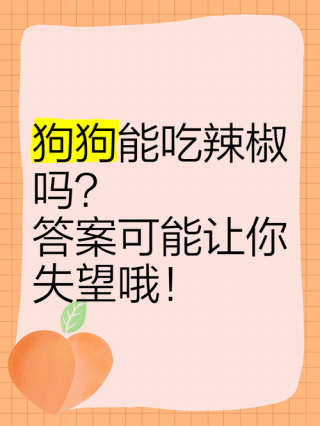 狗狗可以吃辣吗，（狗狗可以吃辣吗会死吗）