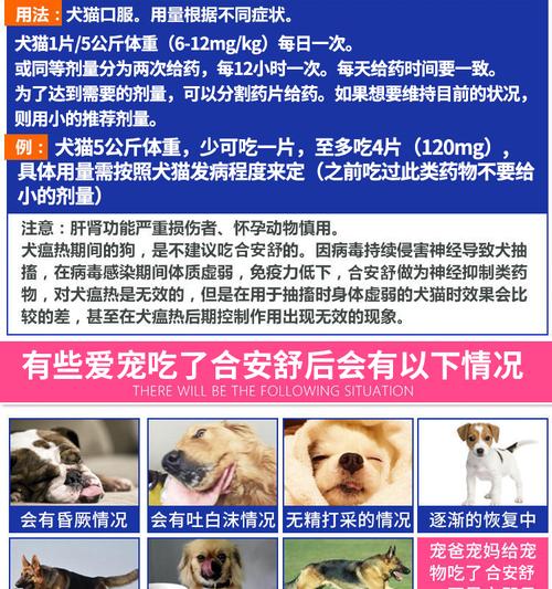 谁知道狗狗服用的癫安舒有什么副作用!~~~