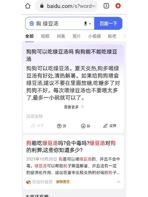 狗狗能不能喝绿豆汤