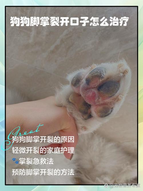狗脚底干裂开口怎么办