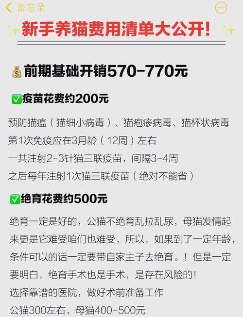 猫咪打疫苗需要多少钱?