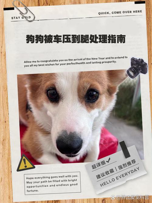 狗狗的脚被车压到了,膝盖上有些红肿,走路的时候脚不能着地要怎么办?