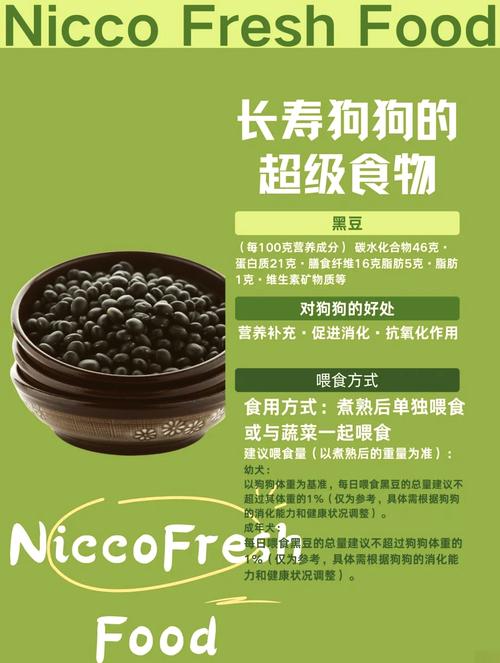 狗吃煮熟的黑豆好吗?