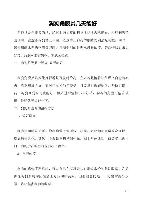 狗狗眼睛角膜炎怎么治