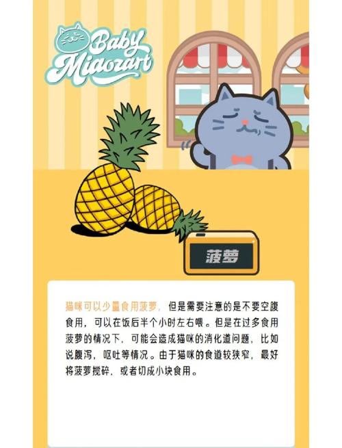 猫咪为什么不能多吃菠萝?