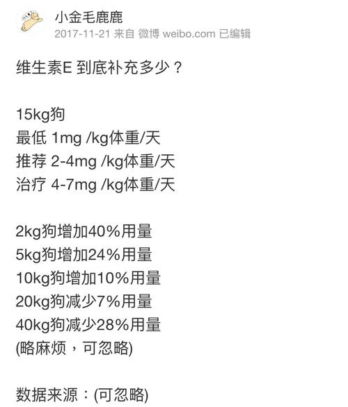 狗吃维生素e能促进排卵