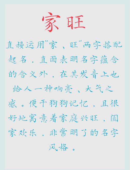 宠物狗取什么名字招财