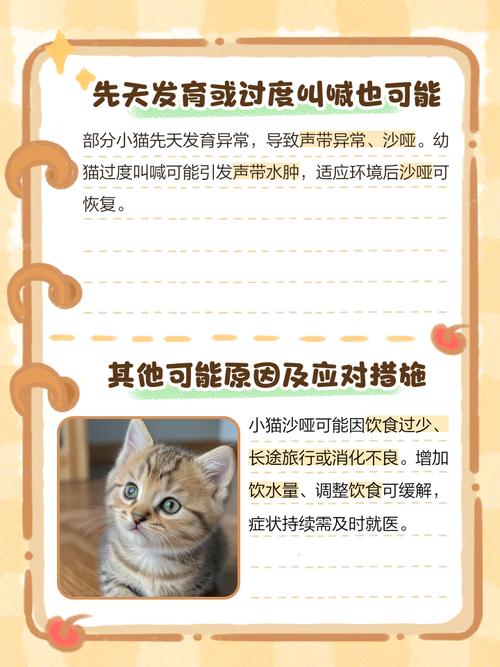 猫咪叫声沙哑而且很小是什么原因?