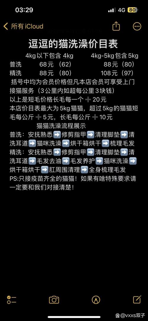 洗猫多少钱一次?