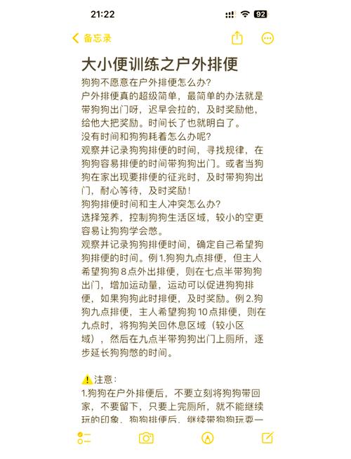 如何教狗狗户外大小便