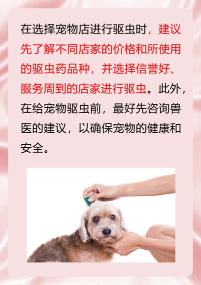 狗狗去宠物店驱虫多少钱