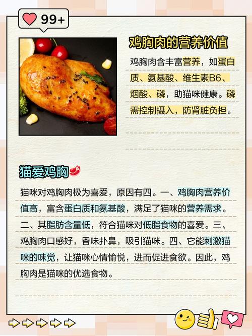 猫可以吃鸡胸肉吗?