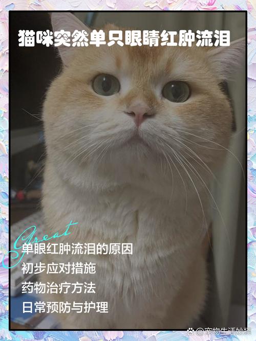 猫咪突然单只眼睛流泪有点红