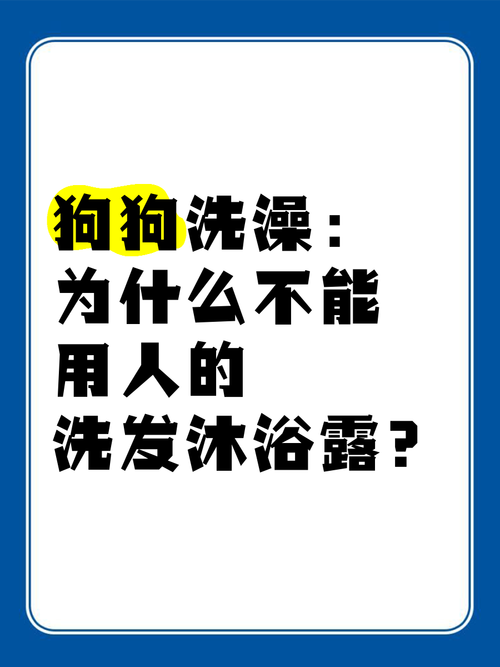 狗狗可以用洗发水来洗吗?