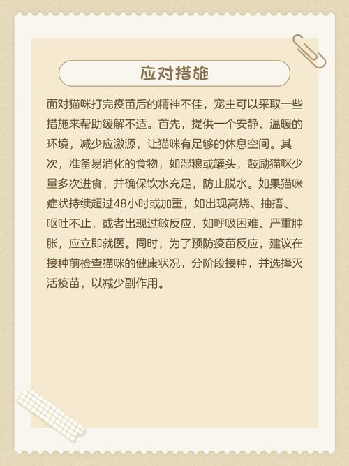 猫咪打完针精神不好怎么回事