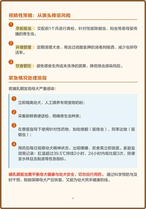 哺乳期的狗妈妈能体内驱虫吗