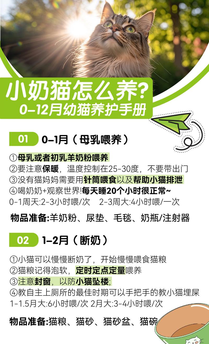 刚满月的小猫怎么喂养