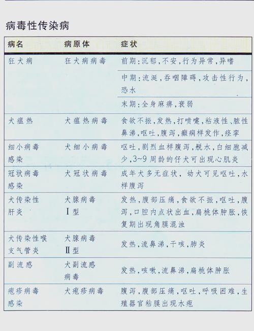 狗传染病都有哪些