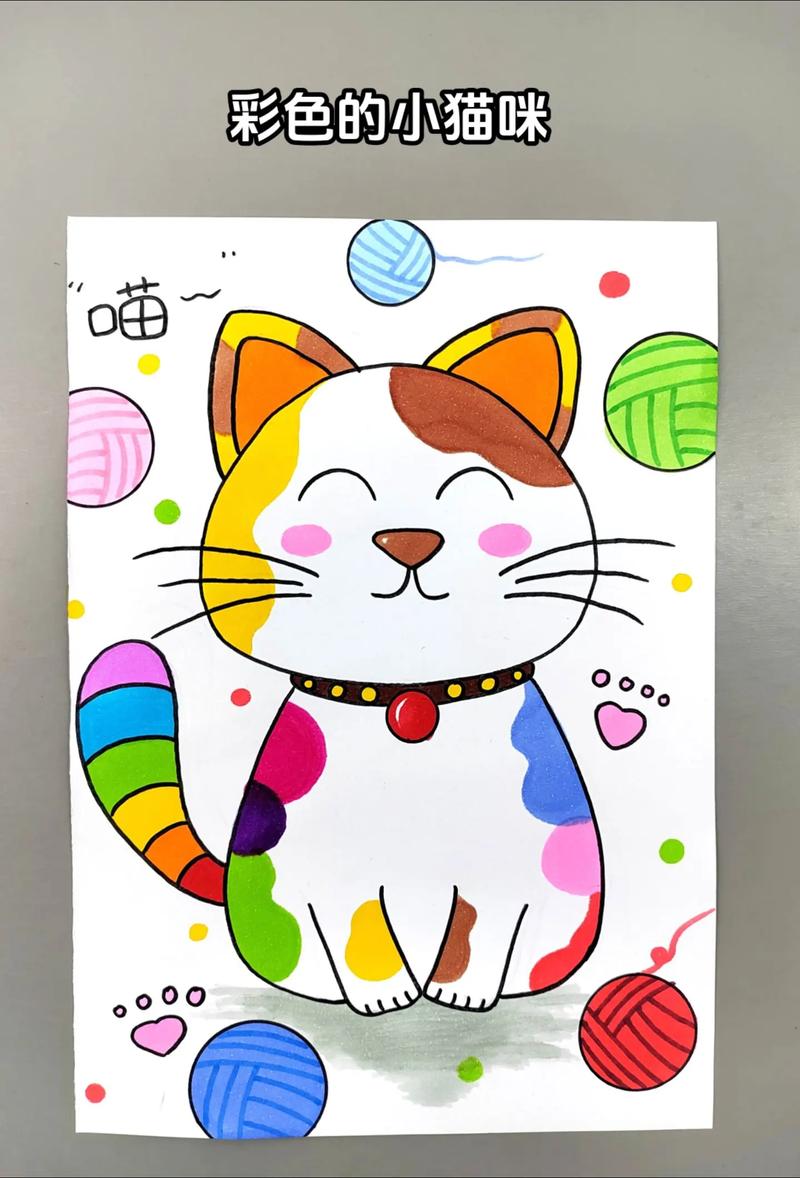 怎么画小猫咪(电脑简笔画)