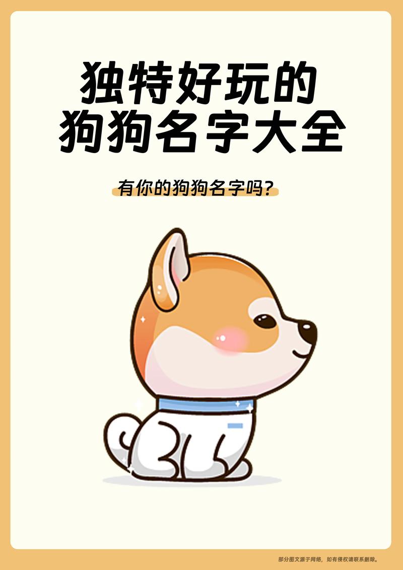 100个好听到爆的狗狗名字