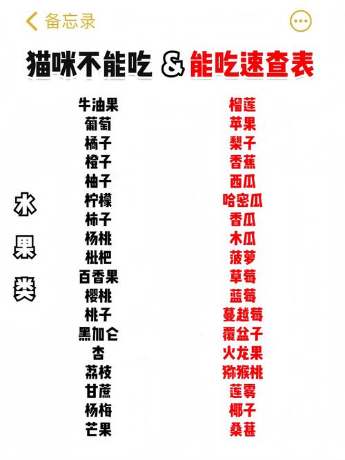 猫咪能吃的42种蔬果|附忌食自查