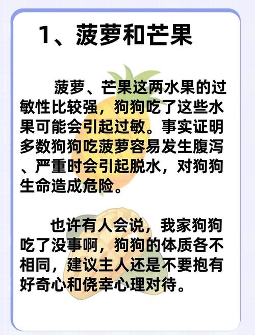 狗不能吃的10种水果