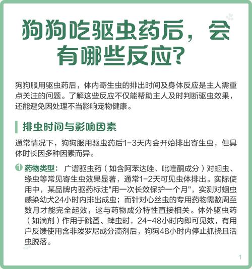 狗狗吃完体内驱虫药会有哪些反应