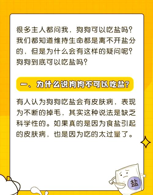 狗狗可以吃盐的东西吗