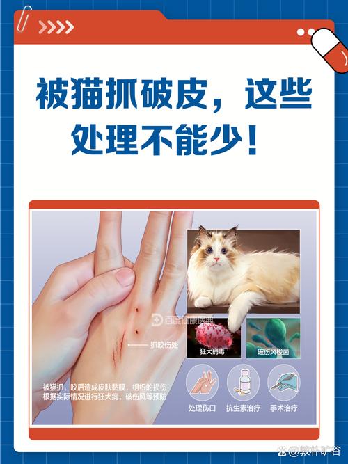 被家里的猫咪抓伤,没打过疫苗怎么办?