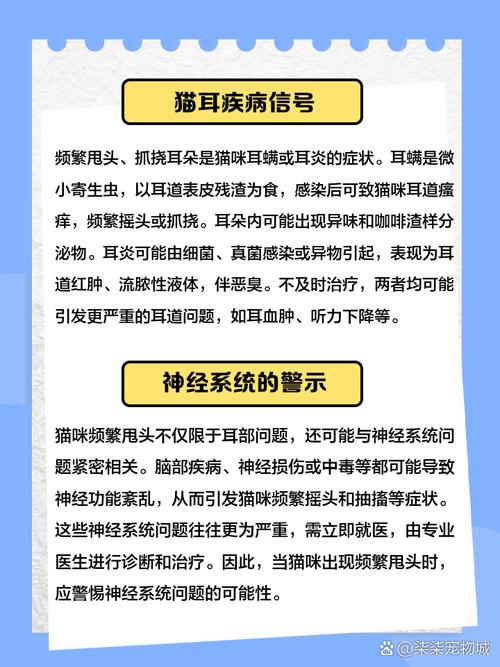猫咪频繁甩头是什么原因?