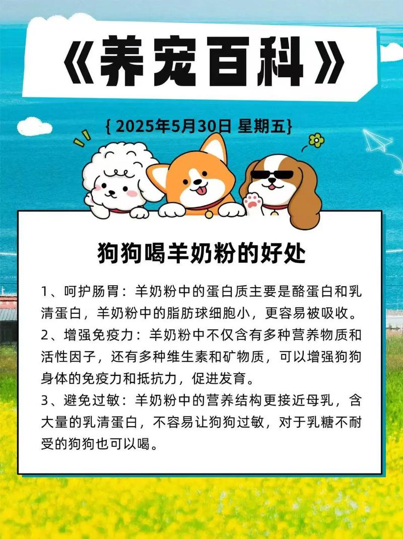 狗狗可以喝鲜羊奶吗?