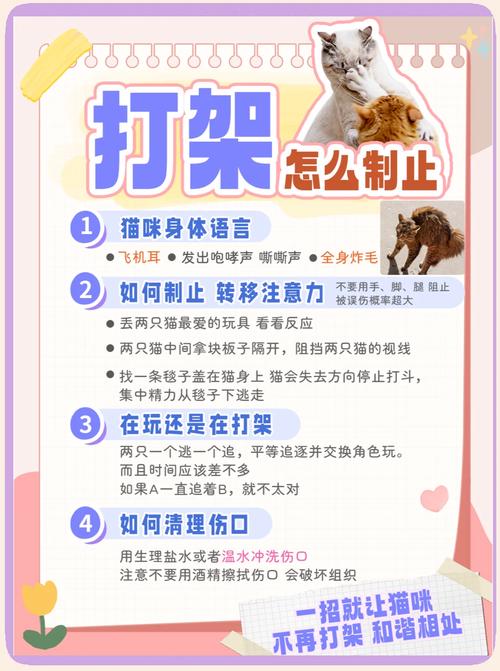 两只猫打架满屋飘毛,猫咪打架这么凶吗?主人该不该拉架呢?