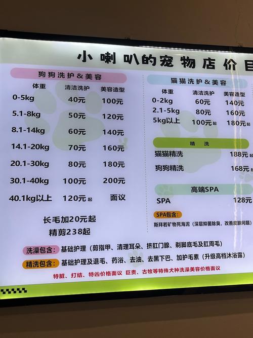 狗狗洗一次澡多少元?