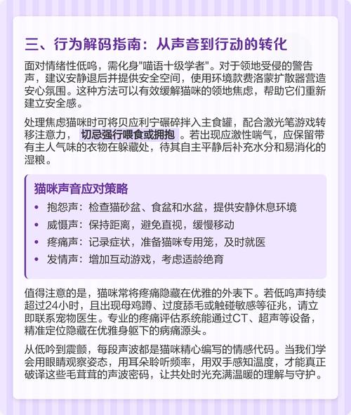 猫咪发出低沉的呜呜声什么意思