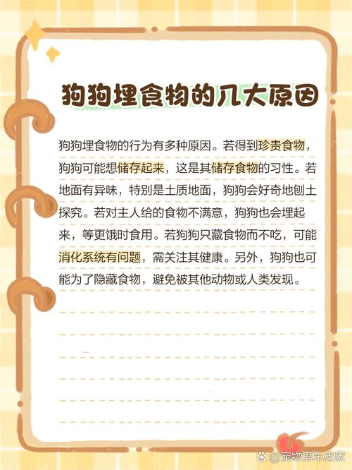 狗狗为什么把食物埋到土中