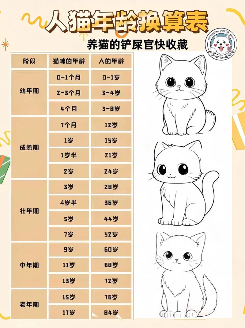 猫咪的年龄怎么换算成人的