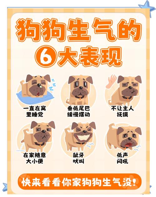 狗狗不高兴的时候会有什么样的表现?