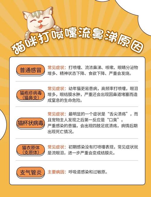 猫咪老是打喷嚏流鼻涕怎么办