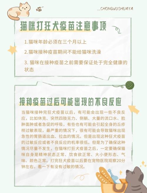 猫咪打完狂犬疫苗的不良反应有哪些