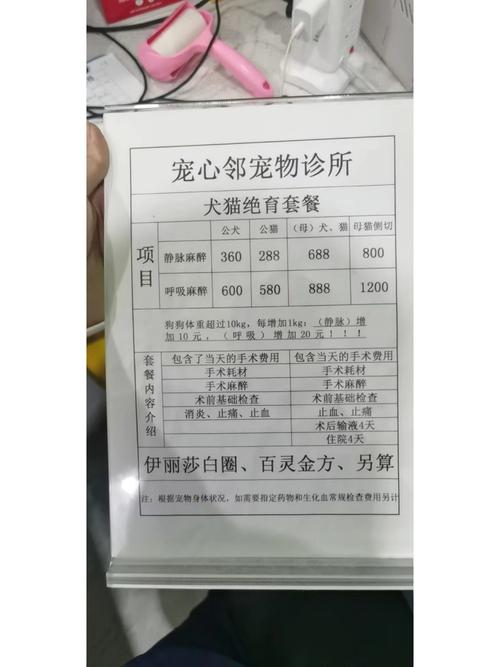 给狗狗做绝育要多少钱?