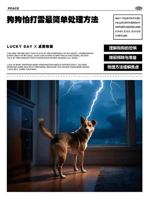 一打雷狗狗就害怕的发抖,我该怎样安抚她呢?