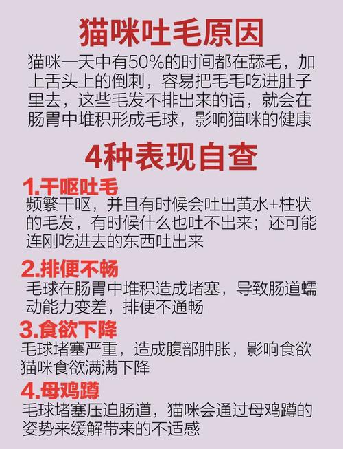 如何让猫吐毛球?